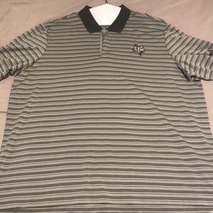 Texas A&M Striped Polo